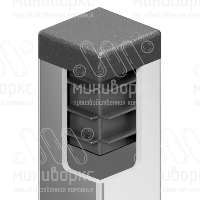 Квадратные заглушки для профильных труб 10x10 – ILQ10-BIANCO | картинка 4