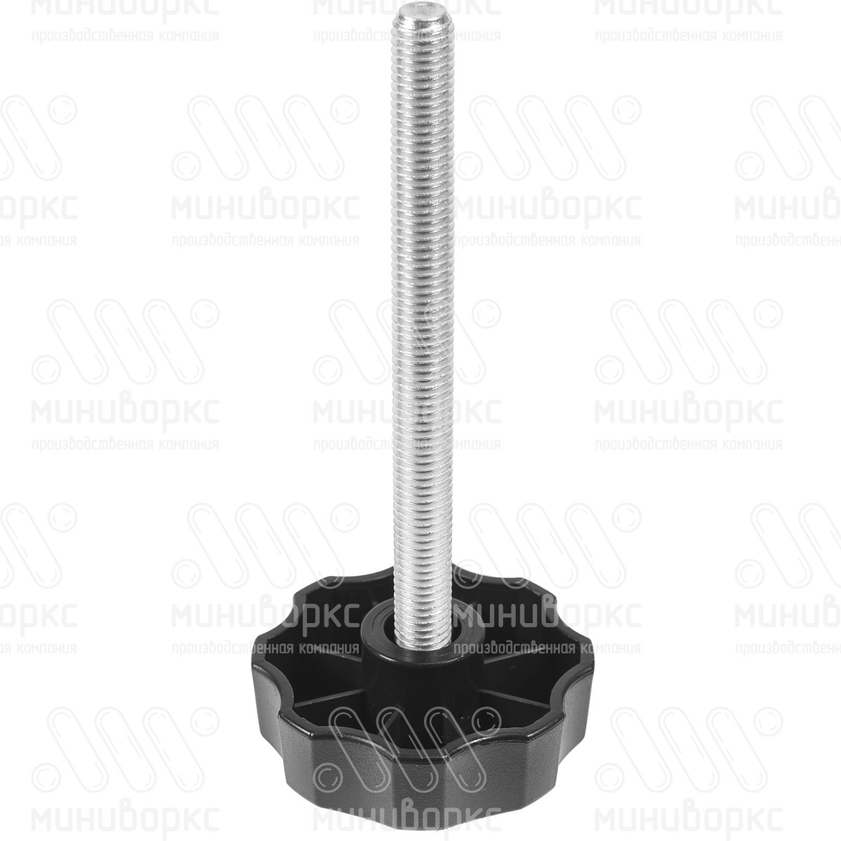 Фиксатор пластиковый с рукояткой m10x120 60 – Ф60М10-120ЧН | картинка 1