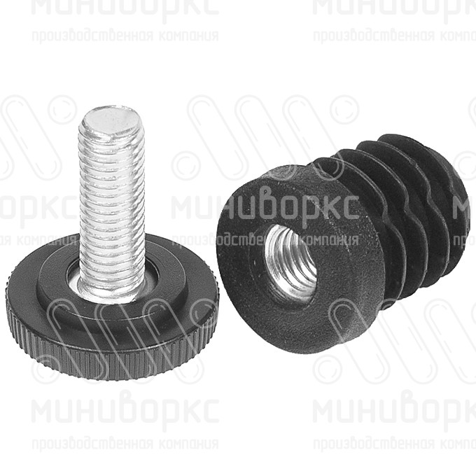 Комплекты круглых заглушек с опорами 25 – D25M8.D32x15 | картинка 3