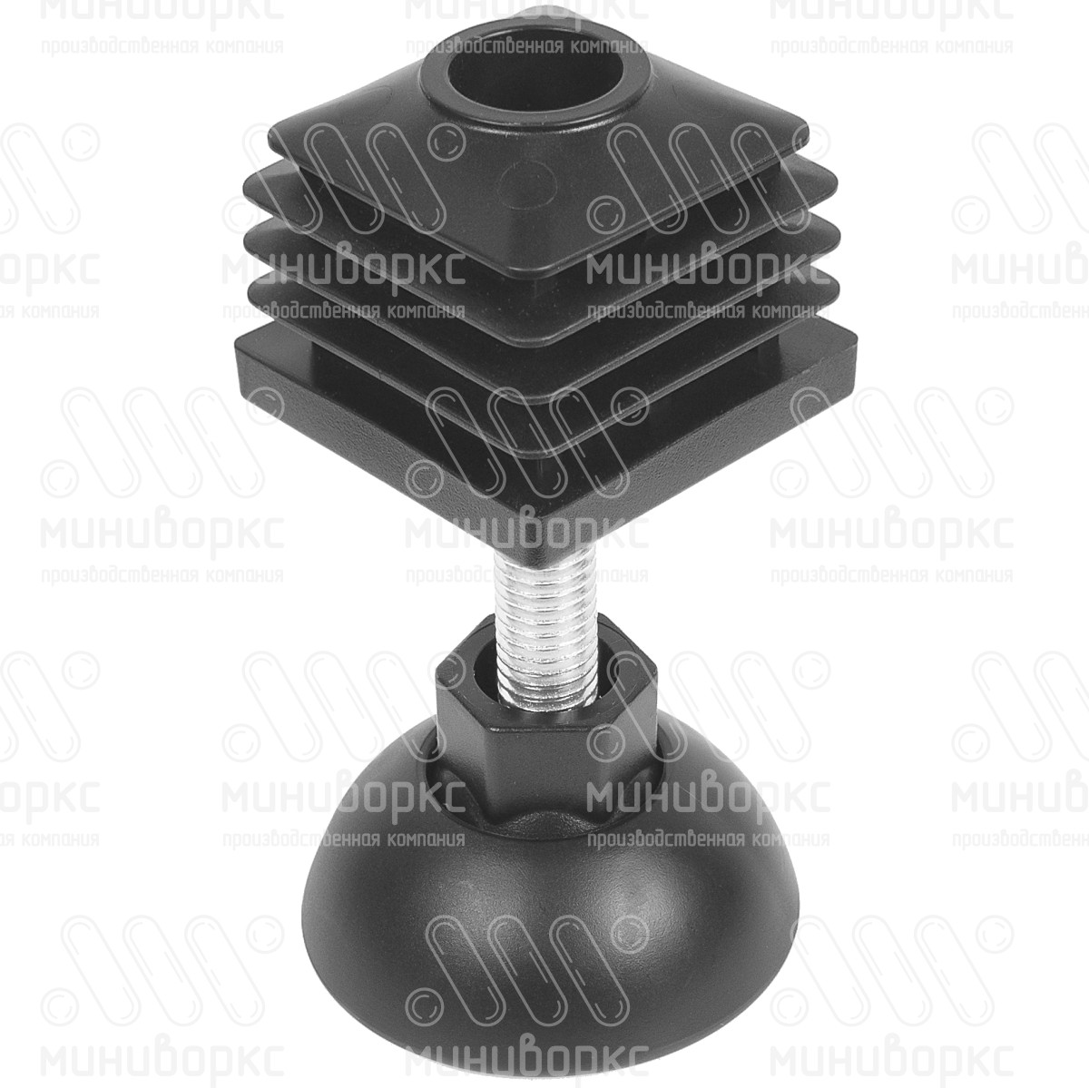 Комплекты квадратных заглушек с опорами 40x40 – 40-40M10.D50x25 | картинка 1