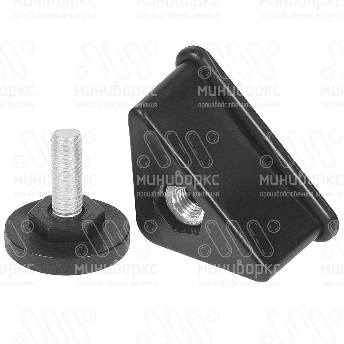 Комплекты опор для уголков и резьбовых опор m8x25 40 – U40-40M8.D40x25 | картинка 4
